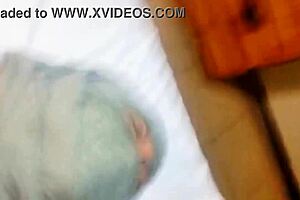 mature bbw wife squirts hard riding cucumber in tight pussy massage