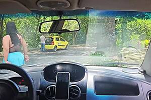 hotwife deisyyeraldine swallows stranger cum in medellin car... flash that ass!
