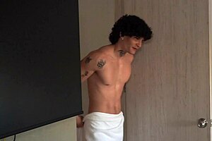 stepmom's towel stolen by stepson huge surprise with her big tits and ass!!