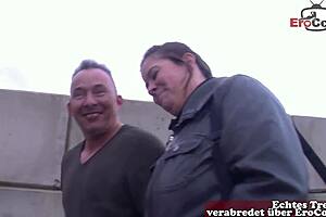 german housewife lured from street into secret outdoor fuck adventure