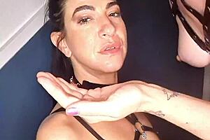 She begs like a cum slut while taking every spit drop and load