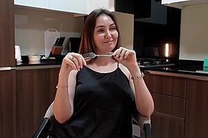 ever wonder what happens when stepmom sneaks a kitchen blowjob