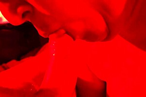 extreme close-up blowjob explodes in her fat wife's cum-filled mouth