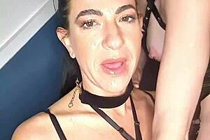 She begs like a cum slut while taking every spit drop and load