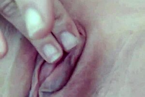 Shaved milf buzzes clit to squirting orgasm outdoors in sunny garden bliss