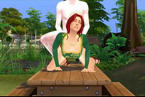 Princess Fiona Takes Swamp Monster Cock!