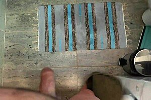 Slutty friend's wife deepthroats cock in shower pov homemade moaning