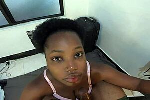 Hands up knees sneeze excuse me dick sucking lips balls rub afro girl mastermeat1