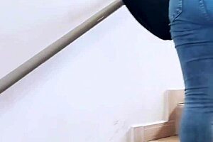 hey stepbro jerking off to my ass again? you came all over it!