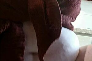 step sis in kitchen flashes thong panties teasing me all spring break
