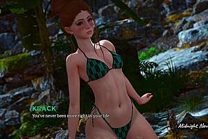 ETERNUM CH.65 NANCY AND NOVA TAKE ANAL THREESOME POUNDING ON ISLAND!