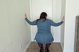 my bbw cowgirl rides showing lingerie buttplug dirty talk
