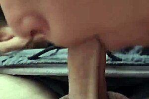 POV street latina whore sucks cock hard then gulps down hot facial cum