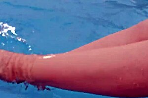 Neighbor Temptation: Poolside Seduction Leads to Steamy Bathroom Pounding and Creampie
