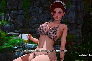 ETERNUM CH.65 NANCY AND NOVA TAKE ANAL THREESOME POUNDING ON ISLAND!