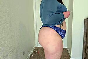 my bbw cowgirl rides showing lingerie buttplug dirty talk