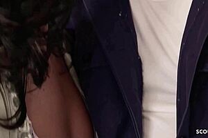 whoa slim cougar milf tricked me into deepthroat ball licking till cum swallow!