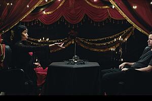 😈 hot milf gulps cum after big tits brunette gets facefucked in freeze time stop! 💦🍆