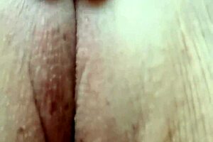 wanna see this busty granny in stockings tease her wet pussy?