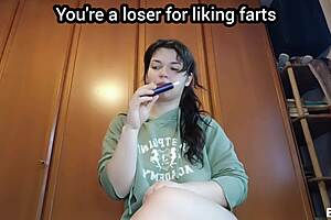 horny romanian teen with big natural tits and ass farts hard in new pov fetish cosplay moments