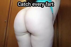 horny romanian teen with big natural tits and ass farts hard in new pov fetish cosplay moments