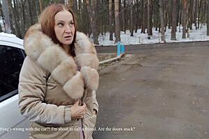 A Friends Mom Invites Me For Tea Car Start And Hot Sex