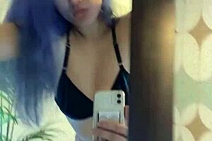 Real couple's homemade phone sex turns into sloppy deepthroat creampie with curvy asian teen wife riding big cock