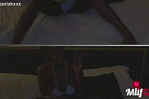 Ms Sexual Chocolate Rides MrBlvckRose's Monster Cock Before Hubby's Dinner
