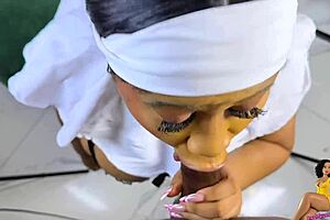 Queen Diva Deepthroats Thick Monster BBC