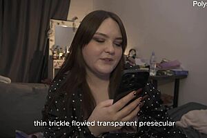 Beautiful woman pegs guy on night train with huge strapon