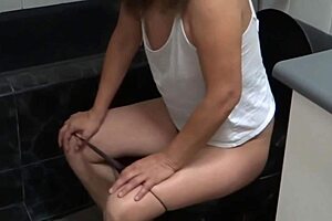 i spy stepmom piss beach wash hairy pussy