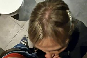 wanna see her take risky public anal in restaurant bathroom then hotel parking lot blowjob?