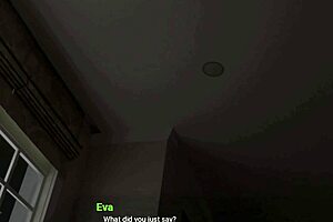 i sneak into eva's secret room for wild creampie hentai game
