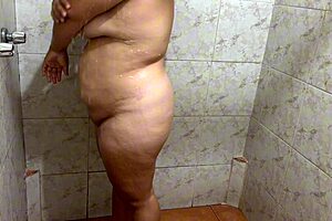 taking a bath after juicy latina anus gaping fuck outdoors