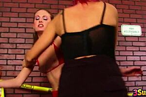 Haley Young Redhead Skinny DPed Interracial Threesome With Raven Black