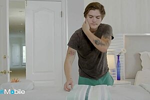 Sexy milf's oiled ass stretched wide in sloppy hardcore anal pounding