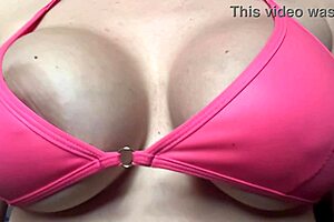 artemisia love's big italian tits bounce teasingly in solo play.