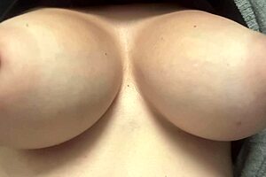 italian artemisia love bounces huge natural tits in hot solo closeup