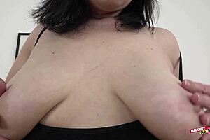 yeah her saggy tits bounce but that tight asshole takes it all
