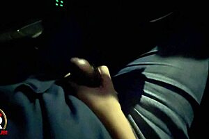 damn, this young babe dives straight on that black guy's huge cock while cruising the city... full vid on red!