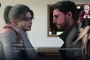 secretary upskirt flashes stockings in public game playthrough pushing morality boundaries ep 6