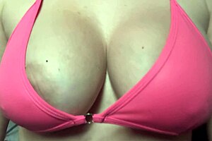 artemisia love's big italian tits bounce teasingly in solo play.