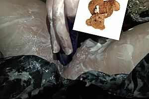 imagine this extreme kinky food porn where vibrator and yogurt stuff that stepsister's tight pussy