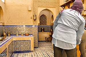 saudi hubby fucks iranian wife hard in their steamy kitchen