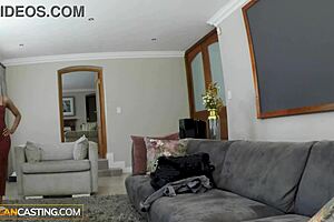 this hot african milf rims and gets pounded hard during her wild casting