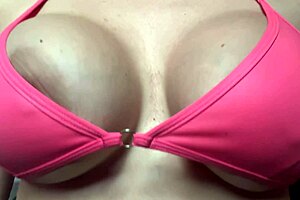 artemisia love's big italian tits bounce teasingly in solo play.