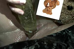 imagine this extreme kinky food porn where vibrator and yogurt stuff that stepsister's tight pussy