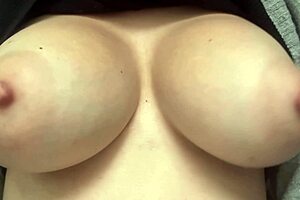 italian artemisia love bounces huge natural tits in hot solo closeup
