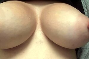 italian artemisia love bounces huge natural tits in hot solo closeup