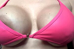 artemisia love's big italian tits bounce teasingly in solo play.